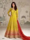 Saboori By Sayuri Gerogette With Embroidery Work Gown With Dupatta Wholesale Online